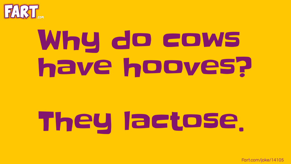 Cow Toe Joke Joke Meme.