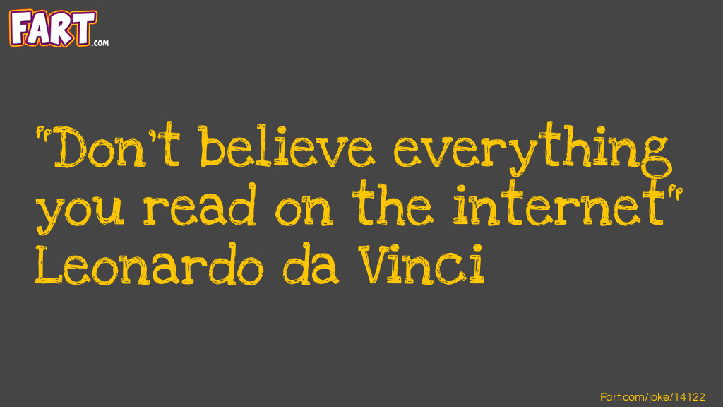 Leonardo da Vinci Advice Joke Meme.