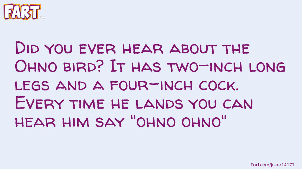 Ohno Bird Joke Joke Meme.