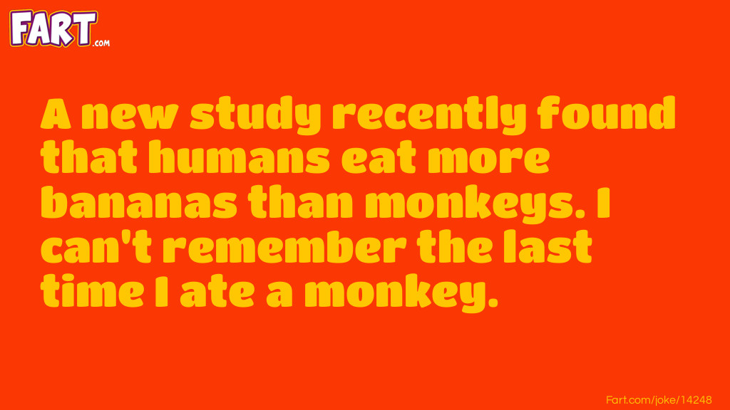 Monkey and Bananas Joke Meme.