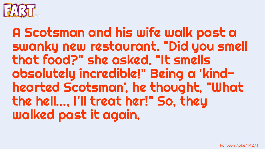 A Scotsman And His Wife Joke Meme.