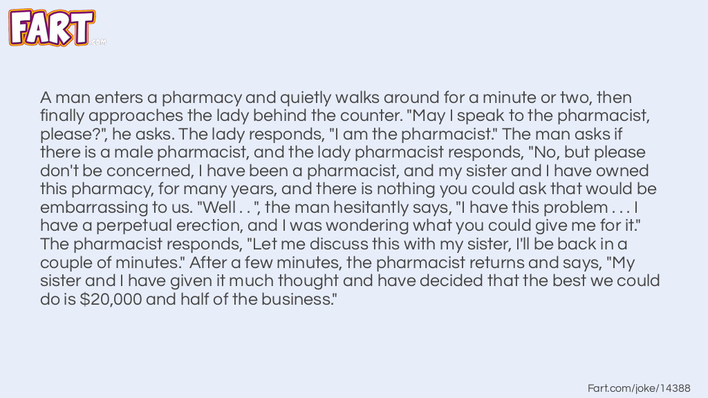 Female Pharmacist Joke Meme.