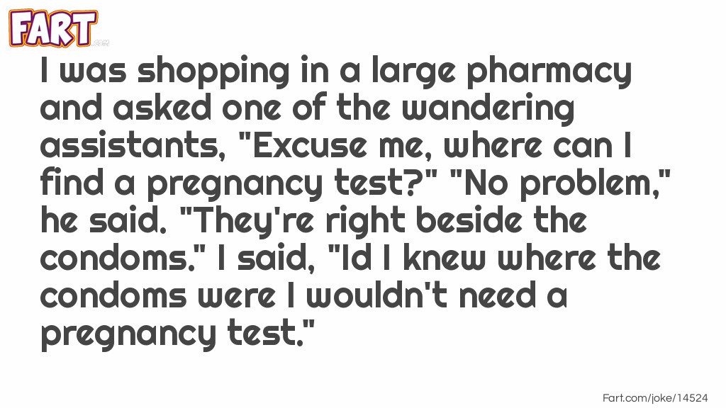 Pregnancy Test Joke Meme.