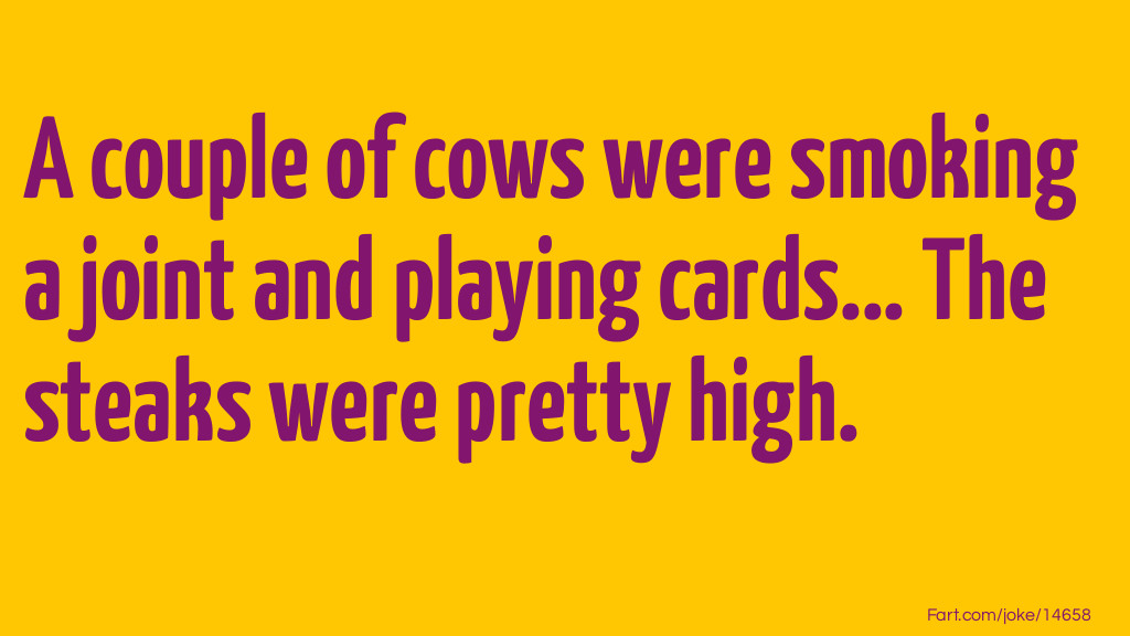 Cow Poker Joke Meme.