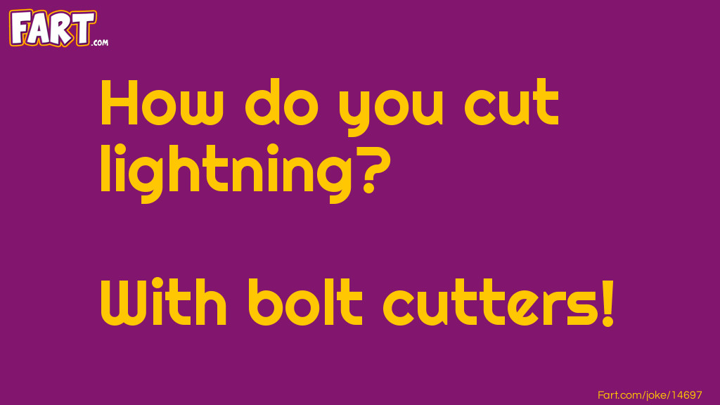 Cut lightning joke Joke Meme.