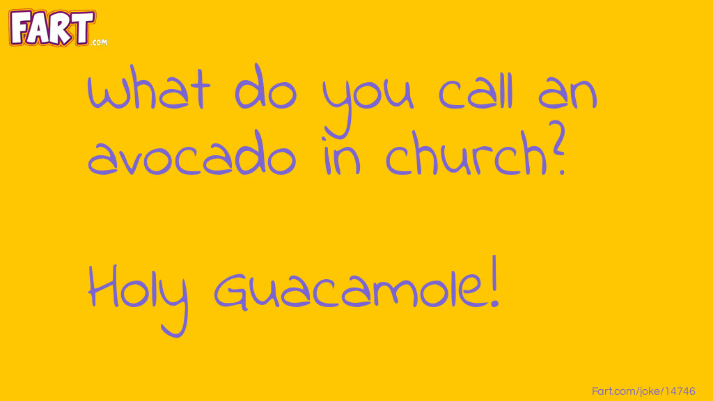 An avocado in church joke Joke Meme.