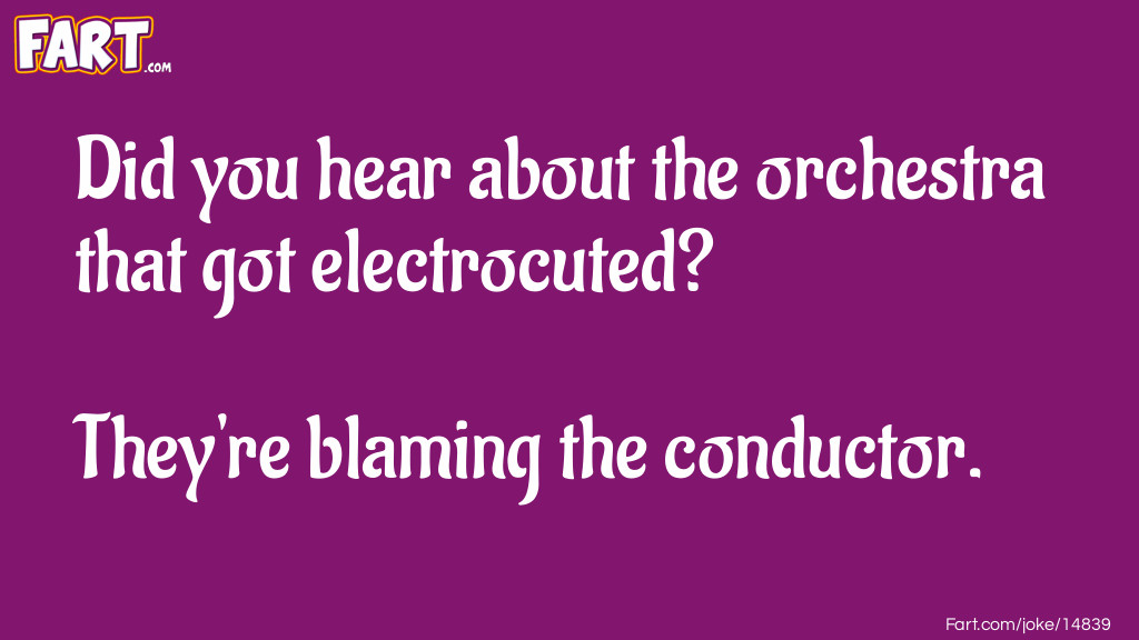 Orchestra Got Electrocuted Joke Joke Meme.