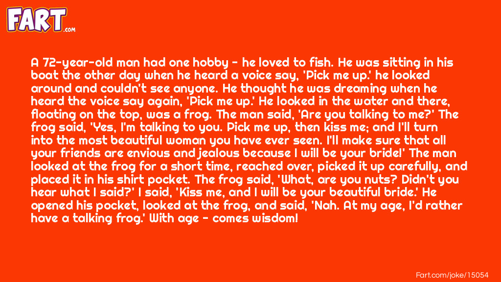 Talking Frog Joke Joke Meme.