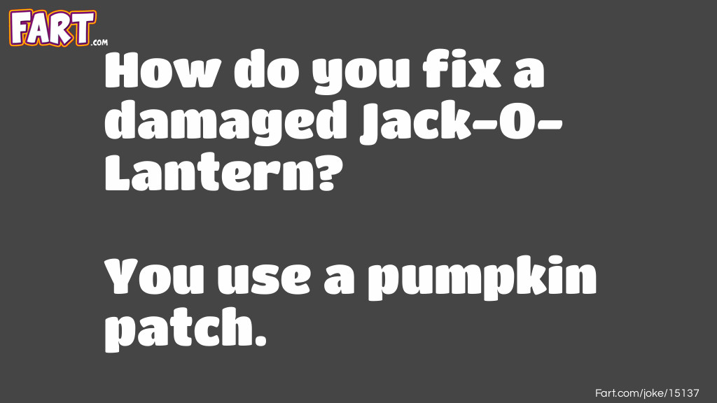 Halloween Jack-O-Lantern Joke Joke Meme.