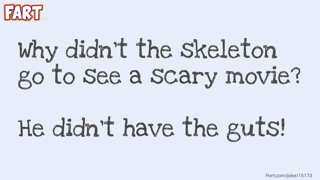 Skeleton Scary Movie Joke Joke Meme.
