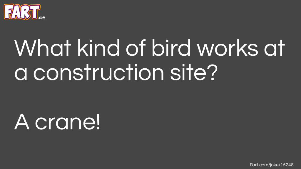 Construction Bird Joke Joke Meme.