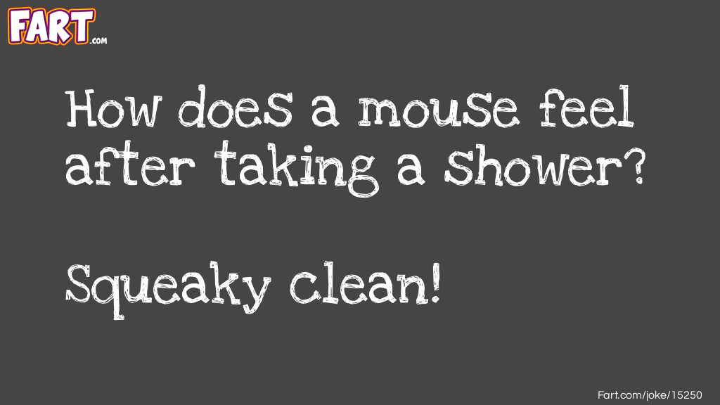 Mouse Shower Joke  Joke Meme.