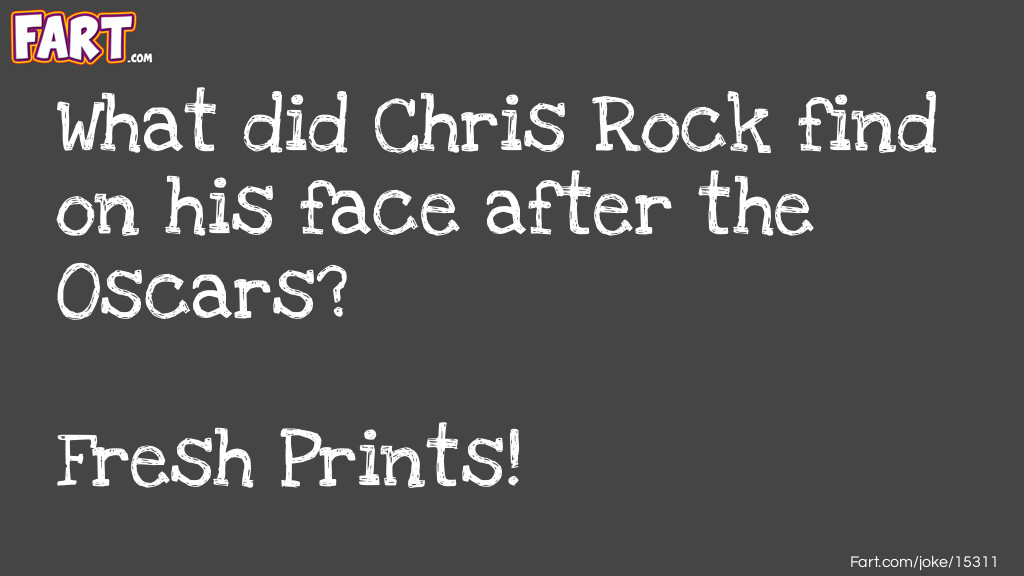 What did Chris Rock Find on His Face After The Oscars? Joke Meme.