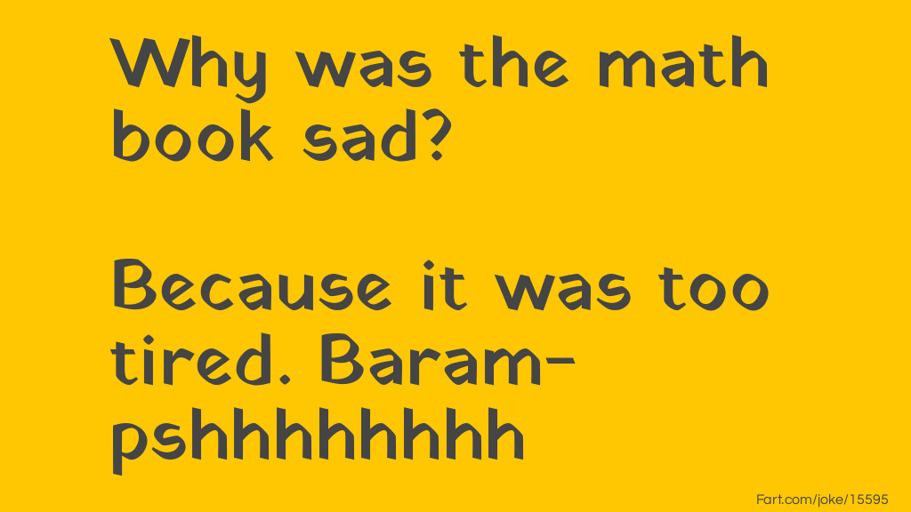 The sad math book. Joke Meme.