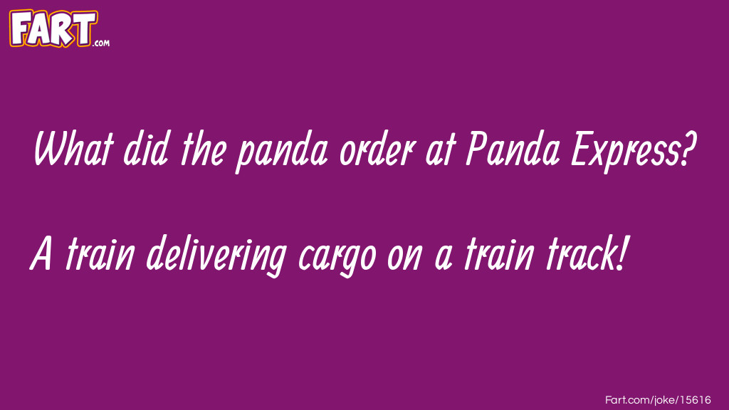 Panda at Panda Express Joke Meme.
