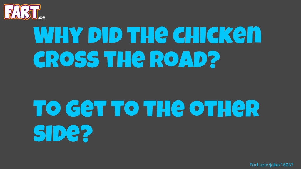 Why did the chicken cross joke Joke Meme.