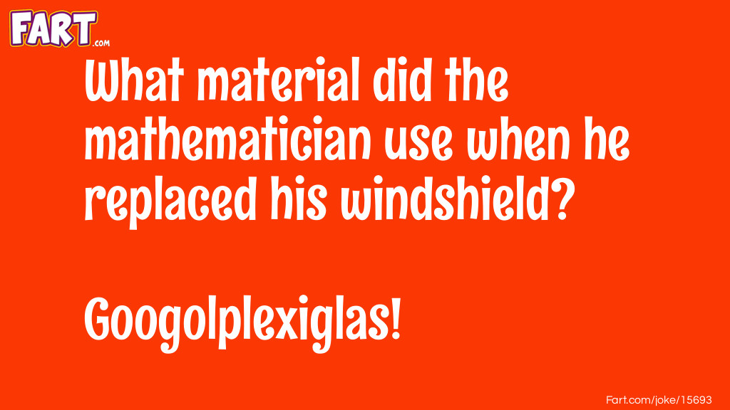 Mathematician's Windshield Joke Meme.