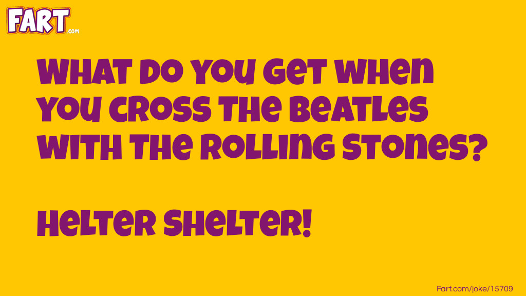 The Beatles and The Rolling Stones Joke Meme.