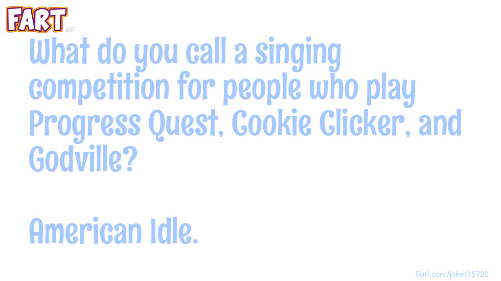 Singing Competition for Gamers Joke Meme.