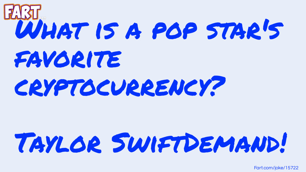Pop Star's Cryptocurrency Joke Meme.