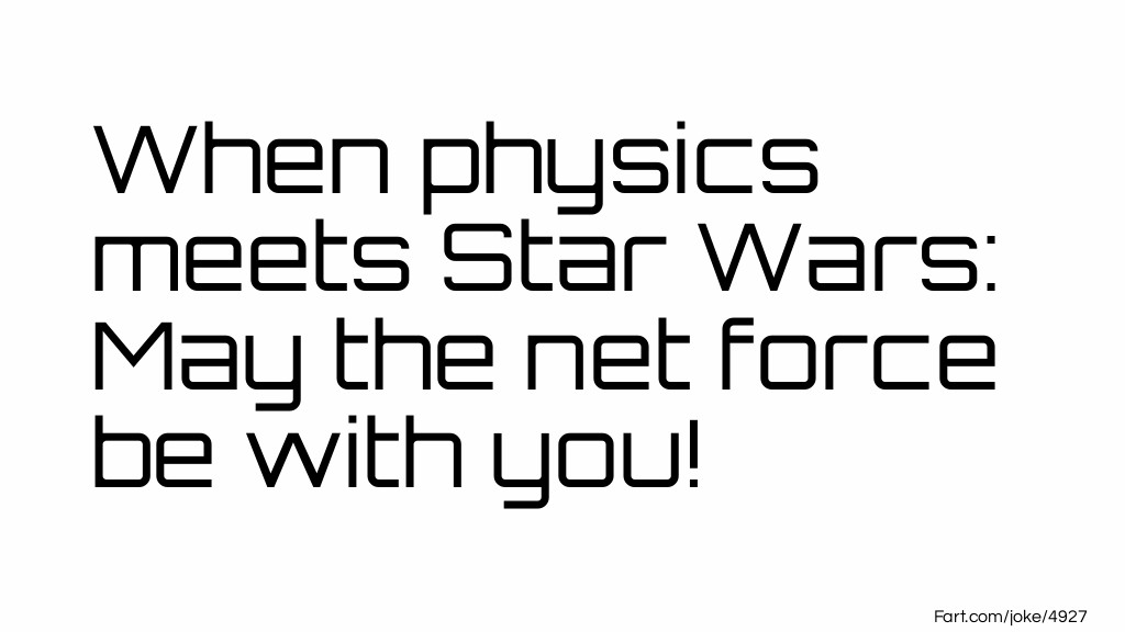 Physics meets Star Wars Joke Meme.