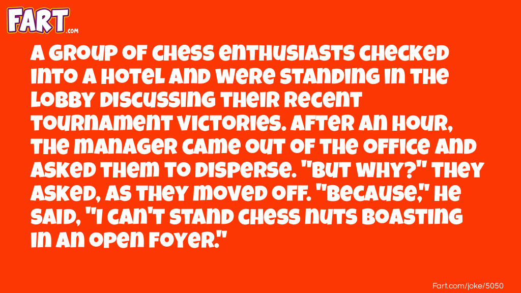 A group of chess enthusiasts Joke Meme.