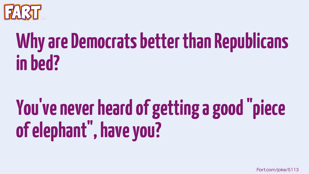 Why are Democrats Better... Joke Meme.