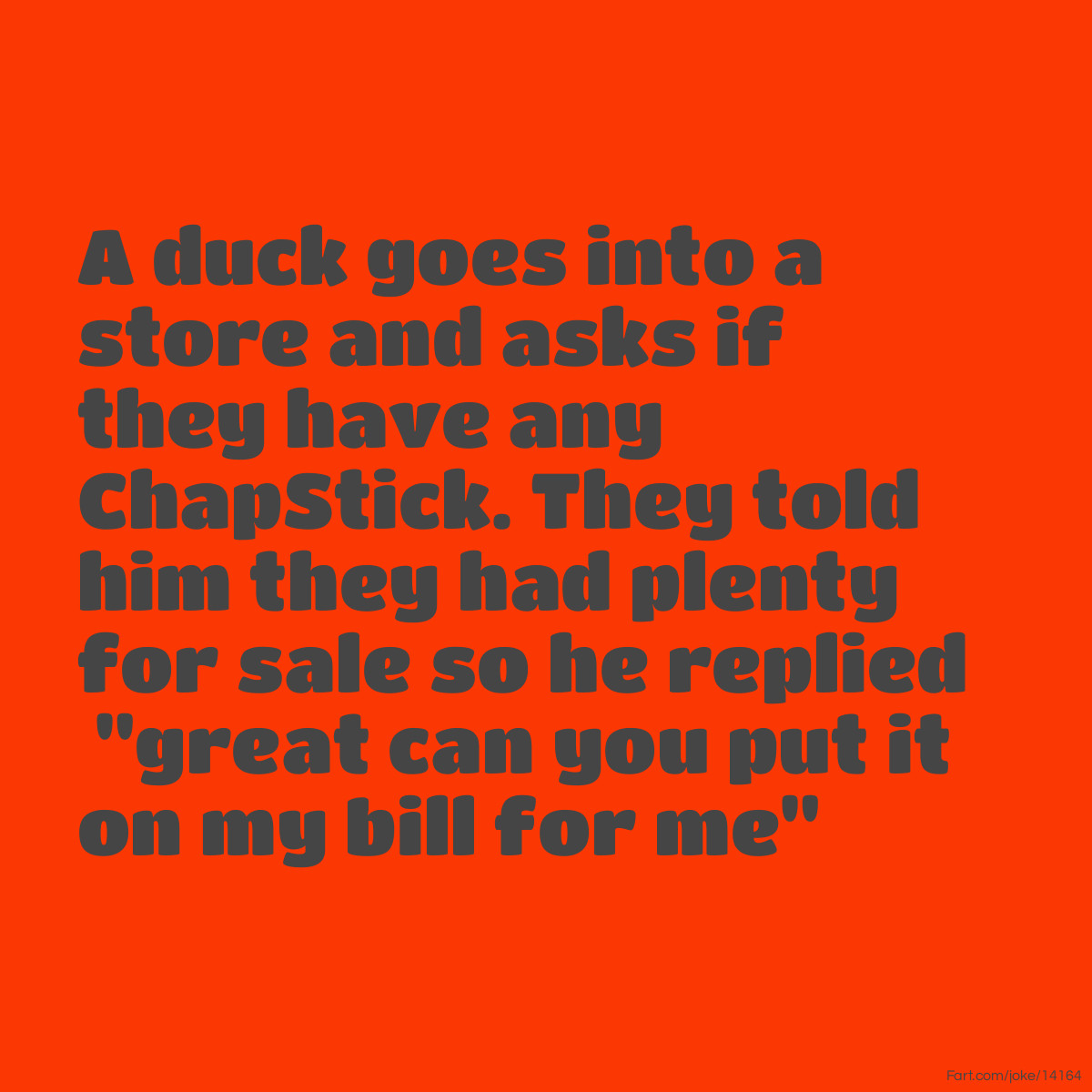 A Duck Chap Stick Pun Fart Com